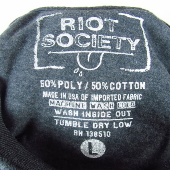 Riot Society Graphic T-Shirt- Mens - Picture 7 of 7